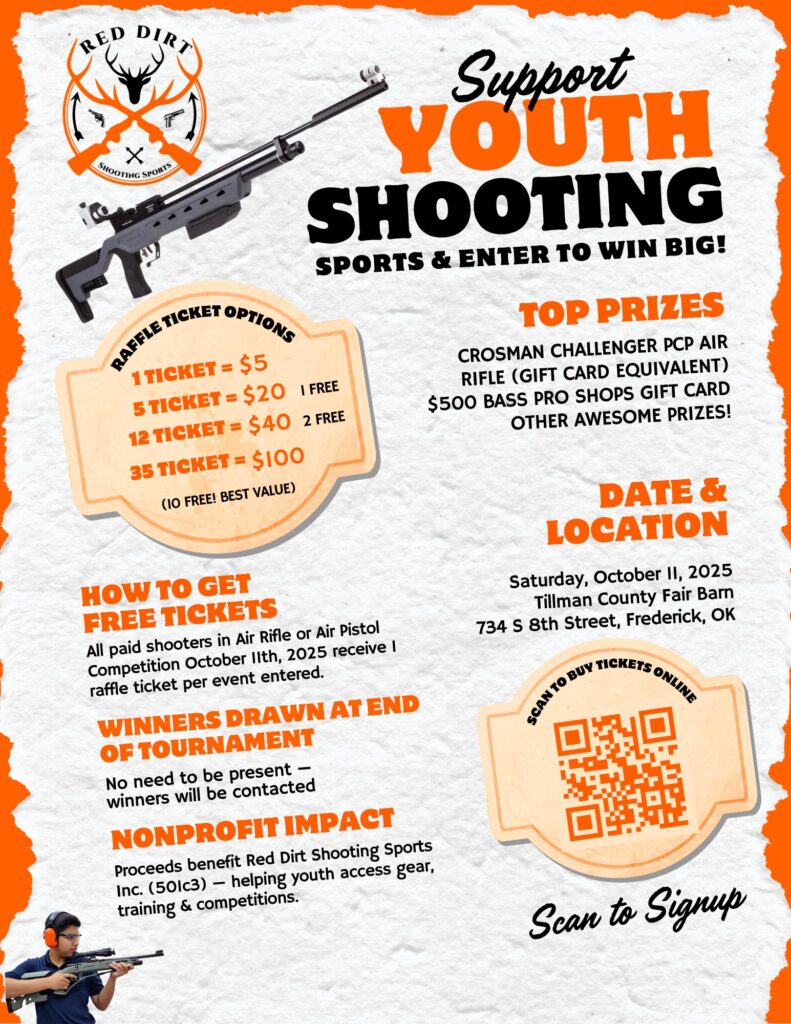 Shooting-Sports-Raffle-Flyer-150x150.jpg" alt="2025 Red River Fall Shootout Youth Shooting Sports Fundraiser Raffle Oklahoma